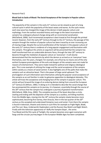 Vampire History lesson - Dracula Play - David Calcutt