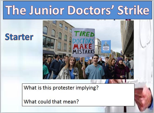 The Junior Doctors' Strike - Writing to Argue and Persuade
