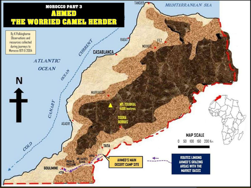 Ahmed the worried camel herder in Morocco