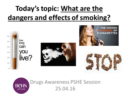 Dangers and Effects of Smoking PSHE Session