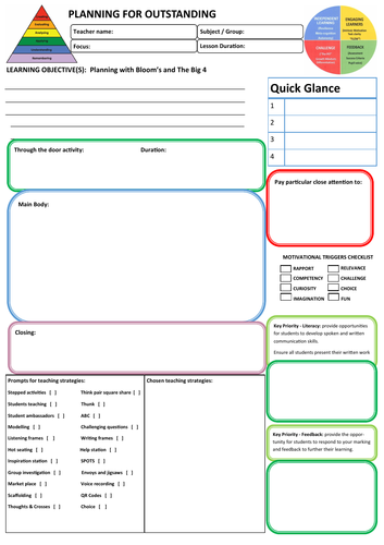 Outstanding Lesson Plan Template by SeanHolsgrove ...