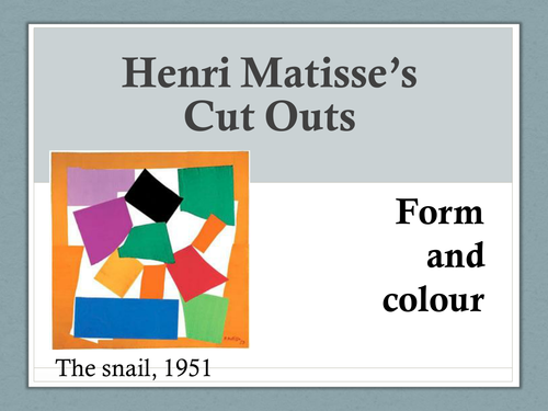 Henri Matisse - collage cut outs research  - modern art  