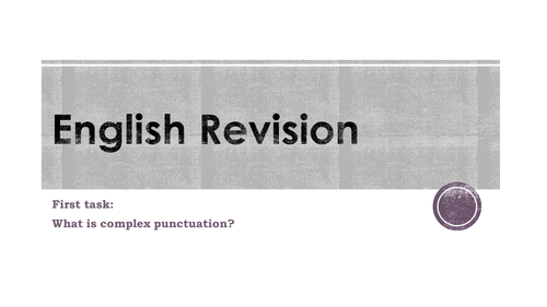 IGCSE revision. A ppt for question 1 and 2. 