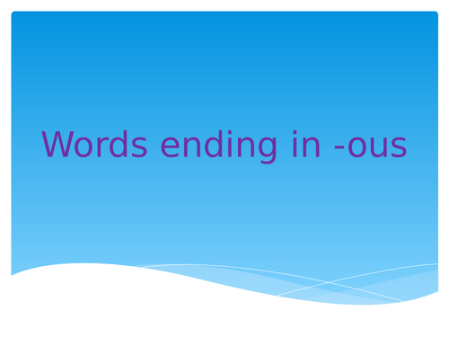 -ous powerpoint