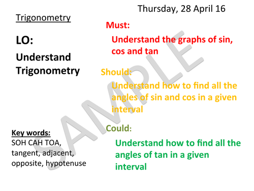 Trigonometry Sample