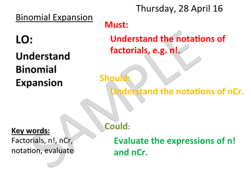 Binomial Sample