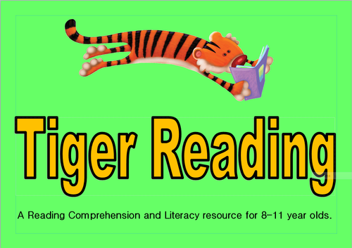 Tiger Reading- Green Level- comprehension and literacy task cards for upper primary