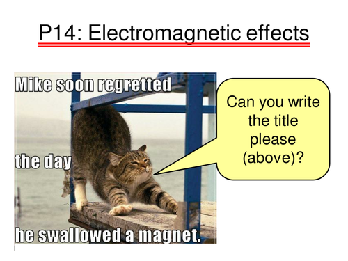 Magnets, electromagnets, relays bells.