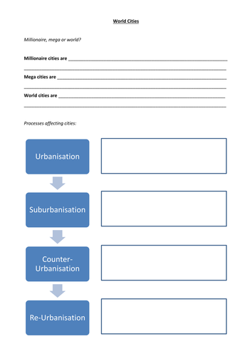 World Cities Revision Work Book