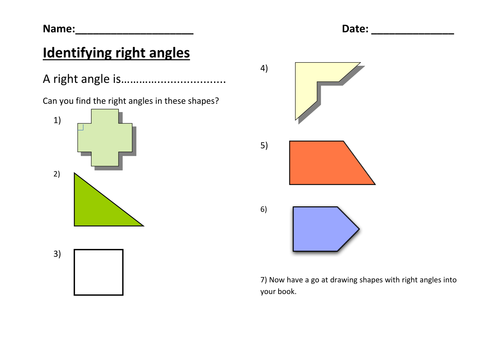 Identifying Right Angles