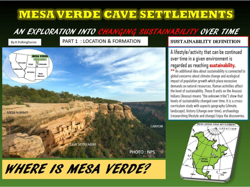 MESA VERDE CASE STUDY - PART 1 - LOCATION AND FORMATION