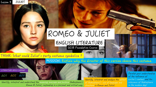 Shakespeare Today! Romeo & Juliet, Character Focus: JULIET! GCSE English Literature (New Spec)