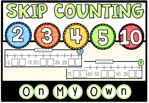 Math Center Skip Counting Freebie