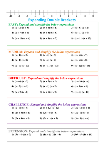 Expanding Double Brackets - Differentiated