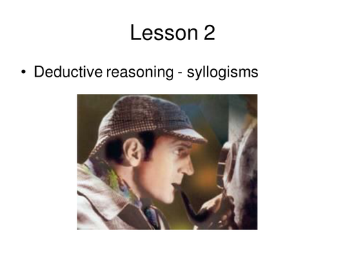 Deductive reasoning and syllogisms