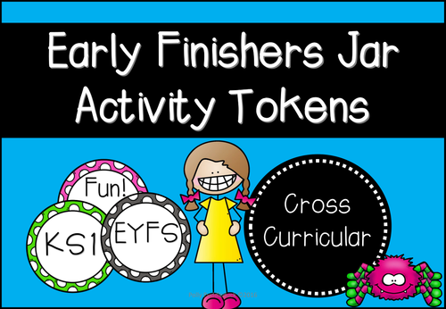 Early Finishers Jar Activity Tokens (EYFS/KS1)
