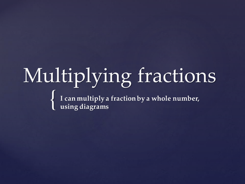Multiply fraction by a whole number