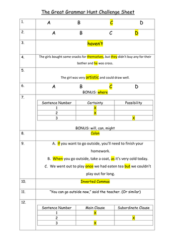 Year 5 Spag Worksheets Printable Worksheet