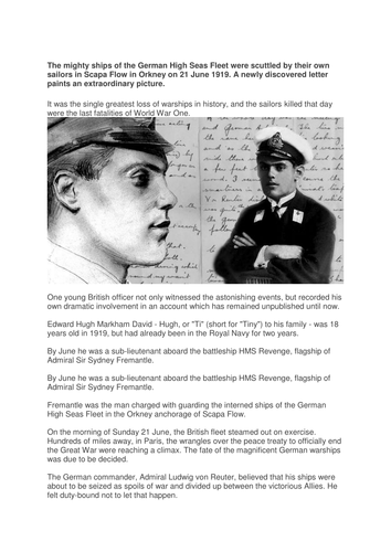 FIRST WORLD WAR - PUNCTUATION