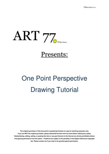 One Point Perspective Draw Along Step-by-Step How To