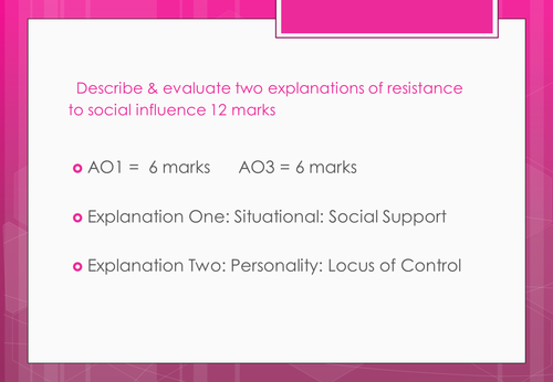 Resistance to social influence using PEEL