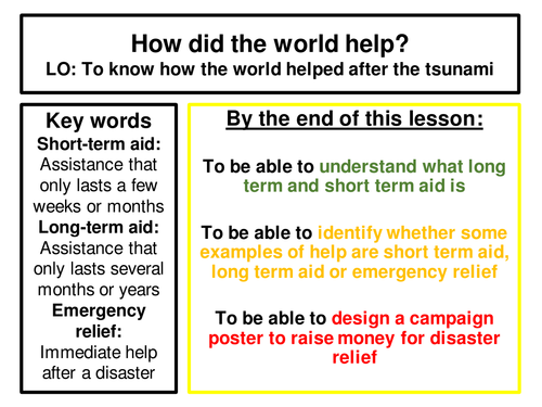 How did the world help with the Indian Ocean tsunami