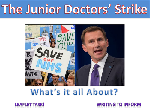 The Junior Doctor's Strike - Writing to Inform