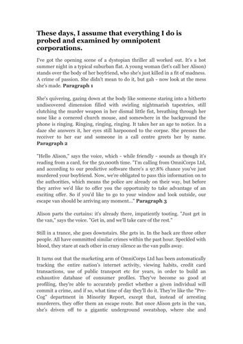 Writing a review ks2 image