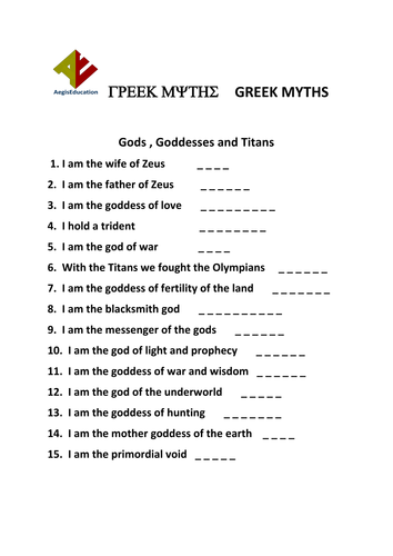 Greek Myths