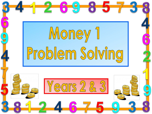 Money Problems class PowerPoint and challenge cards