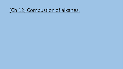 14 Alkenes AQA