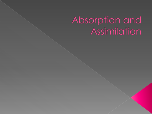 Digestion-Absorption and assimilation