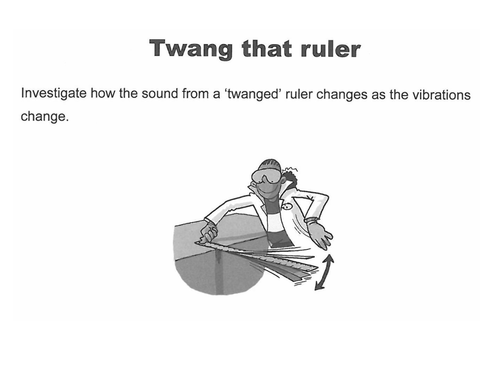 Twang that rule Physics practical for year 8 topic of sound