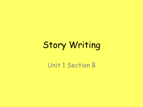 Story Writing Exam Advice - Unit 1 WJEC English Language