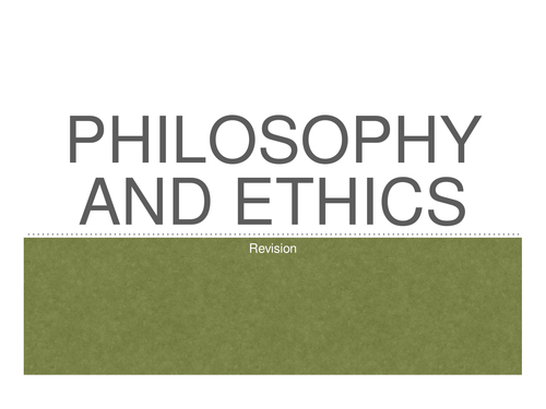 A2 OCR Philosophy and Ethics/Religious Studies  Revision Powerpoint 