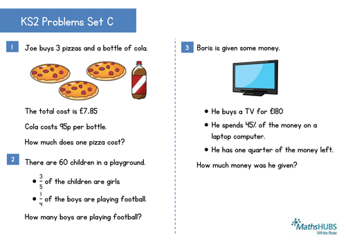 maths reasoning and problem solving questions