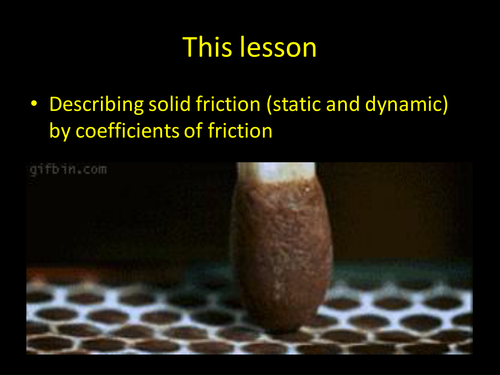 Friction - Coefficient of static and kinetic friction
