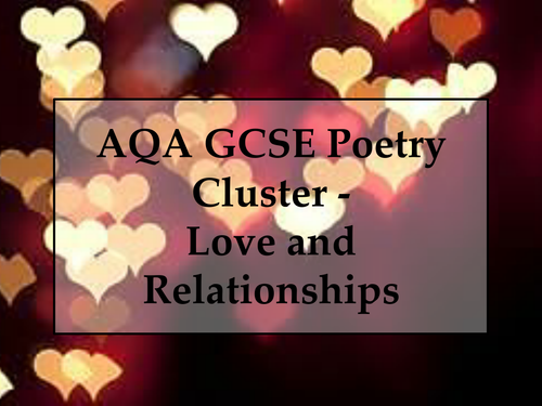Love & Relationships Poetry Cluster (AQA GCSE)