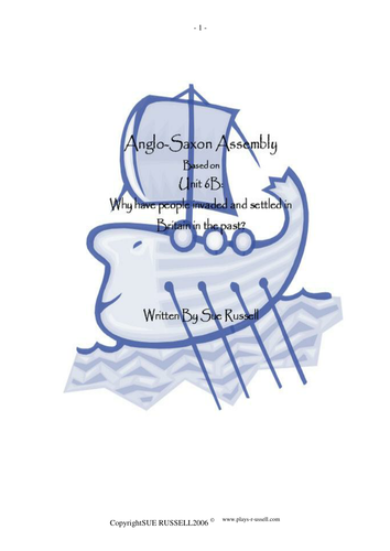 Anglo-Saxon School Assembly or Class Play