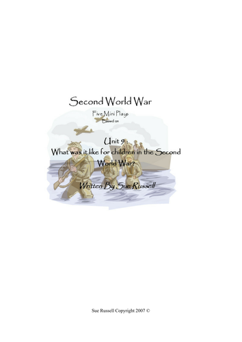 Second World War  Guided Reading Scripts