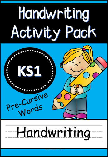 Handwriting Activity Pack (Pre Cursive Words for EYFS/KS1)