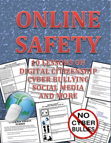 Online Safety, Digital Citizenship, Cyber Bullying and Surfing Safe Workbook