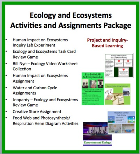 Printables Ecology Worksheets For High School ecology and ecosystems activities assessments package by teachwithfergy teaching resources tes