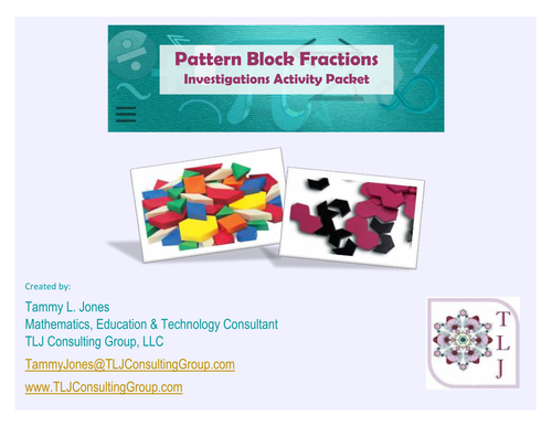 Pattern Block Fractions: Investigations Activity Packet