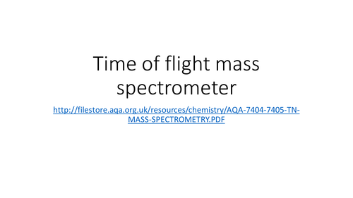 AQA Time of Flight Mass Spectrometer