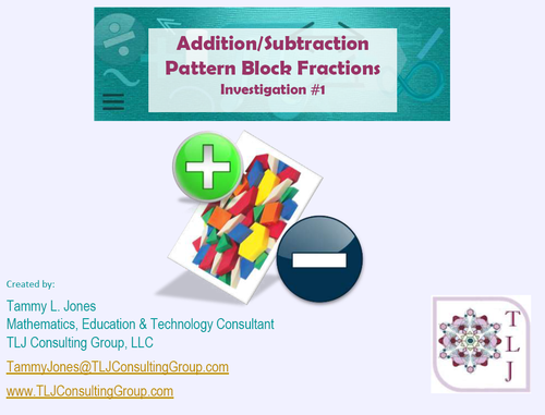 Addition and Subtraction with Pattern Blocks: Investigation 1