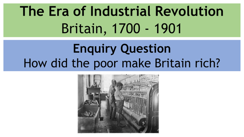 Who were the White Slaves? (Industrial Revolution Lesson on Child Labourers in factories)