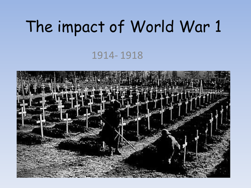 The Impact Of World War 1 Teaching Resources
