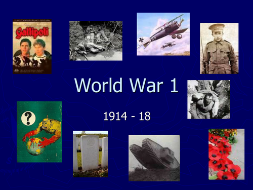 World War 1 - an introduction. | Teaching Resources