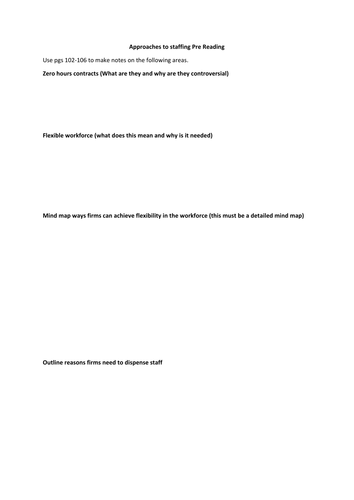 Theme 1 Edexcel - Homework 